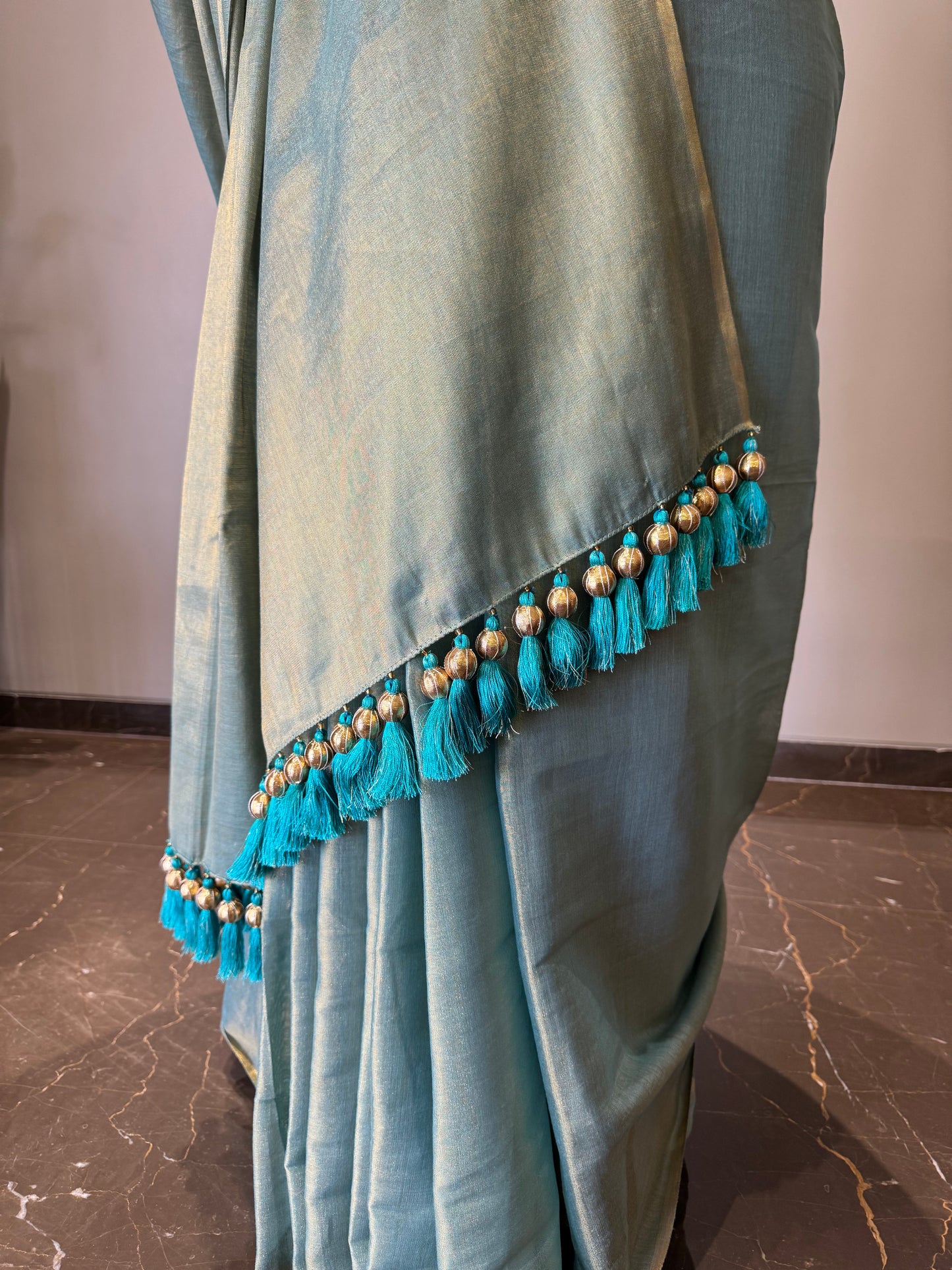 Bubble Tassels Sea Blue