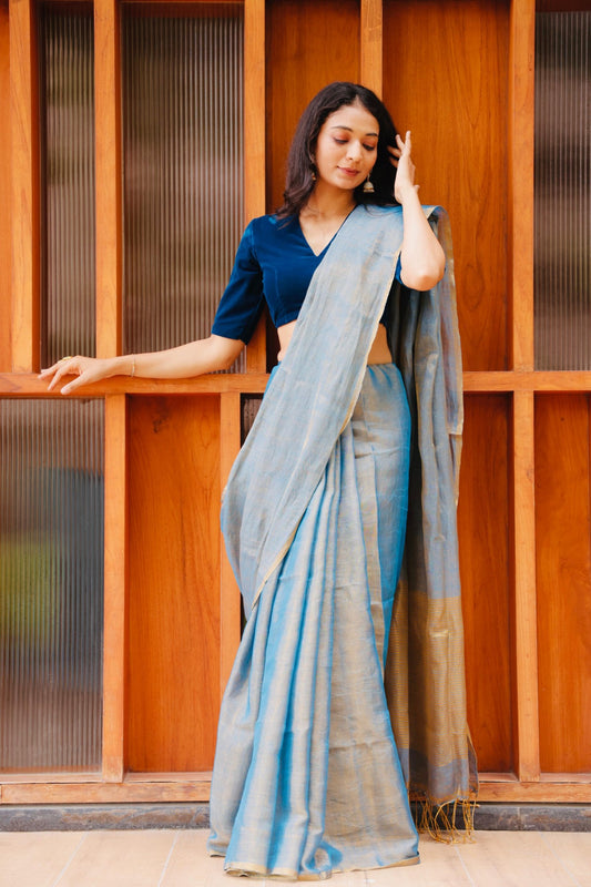 Linen Tissue Saree