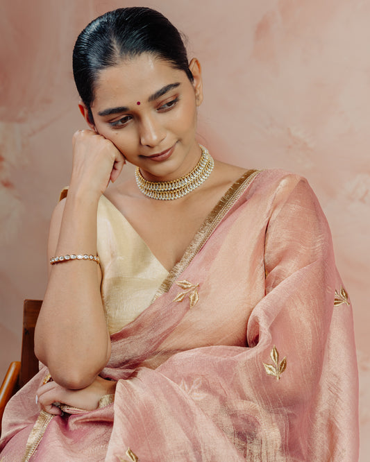 Pink Crush Tissue Saree