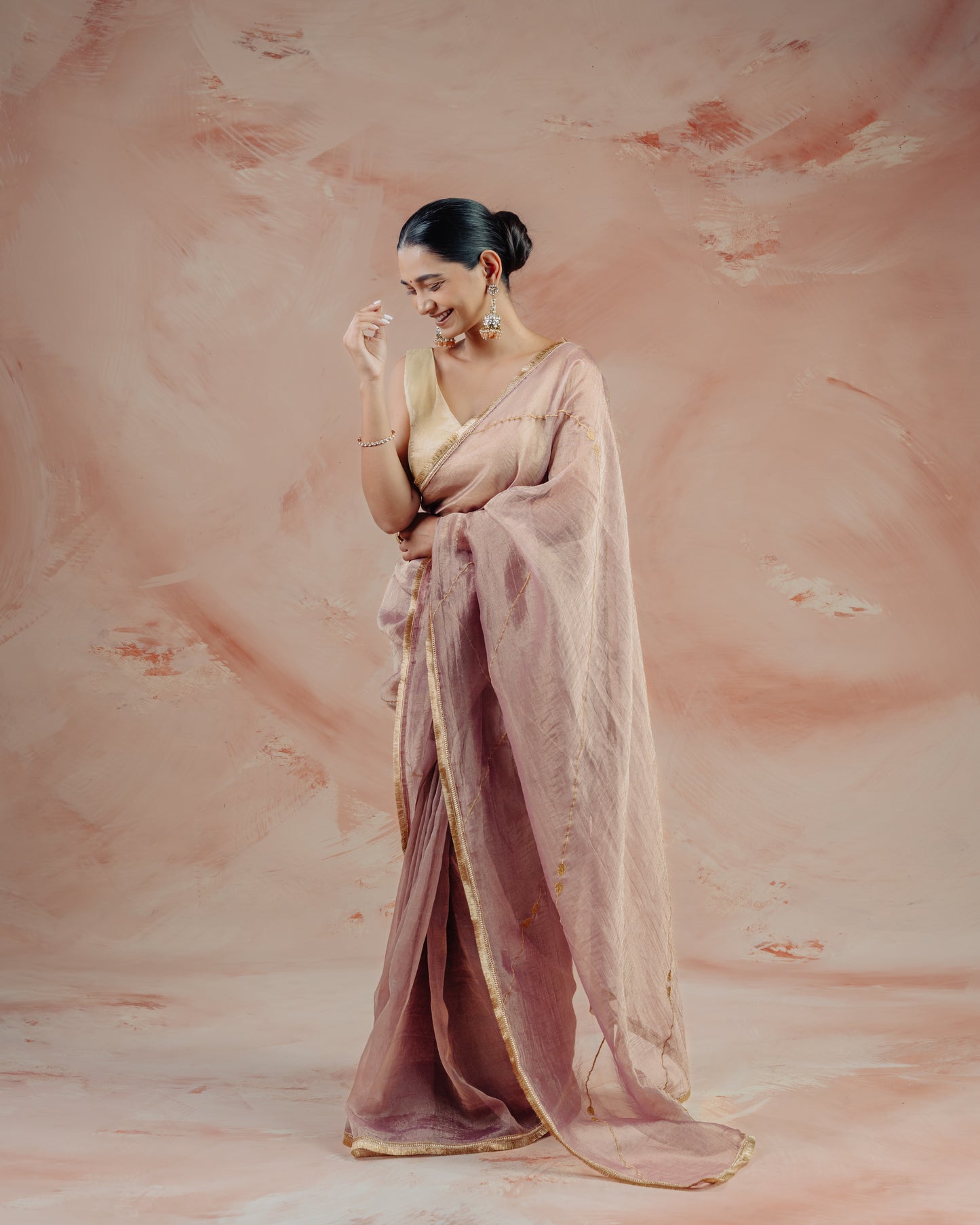 Purple Crush Tissue Saree