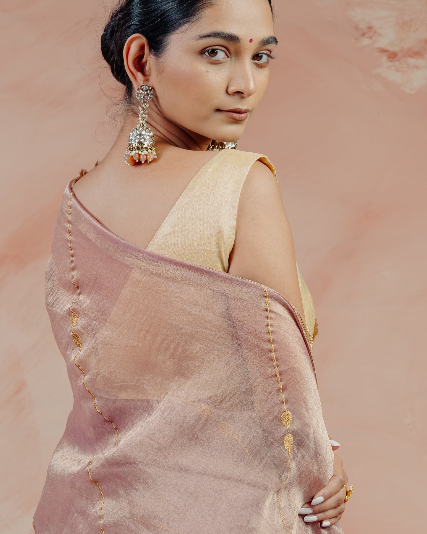 Purple Crush Tissue Saree