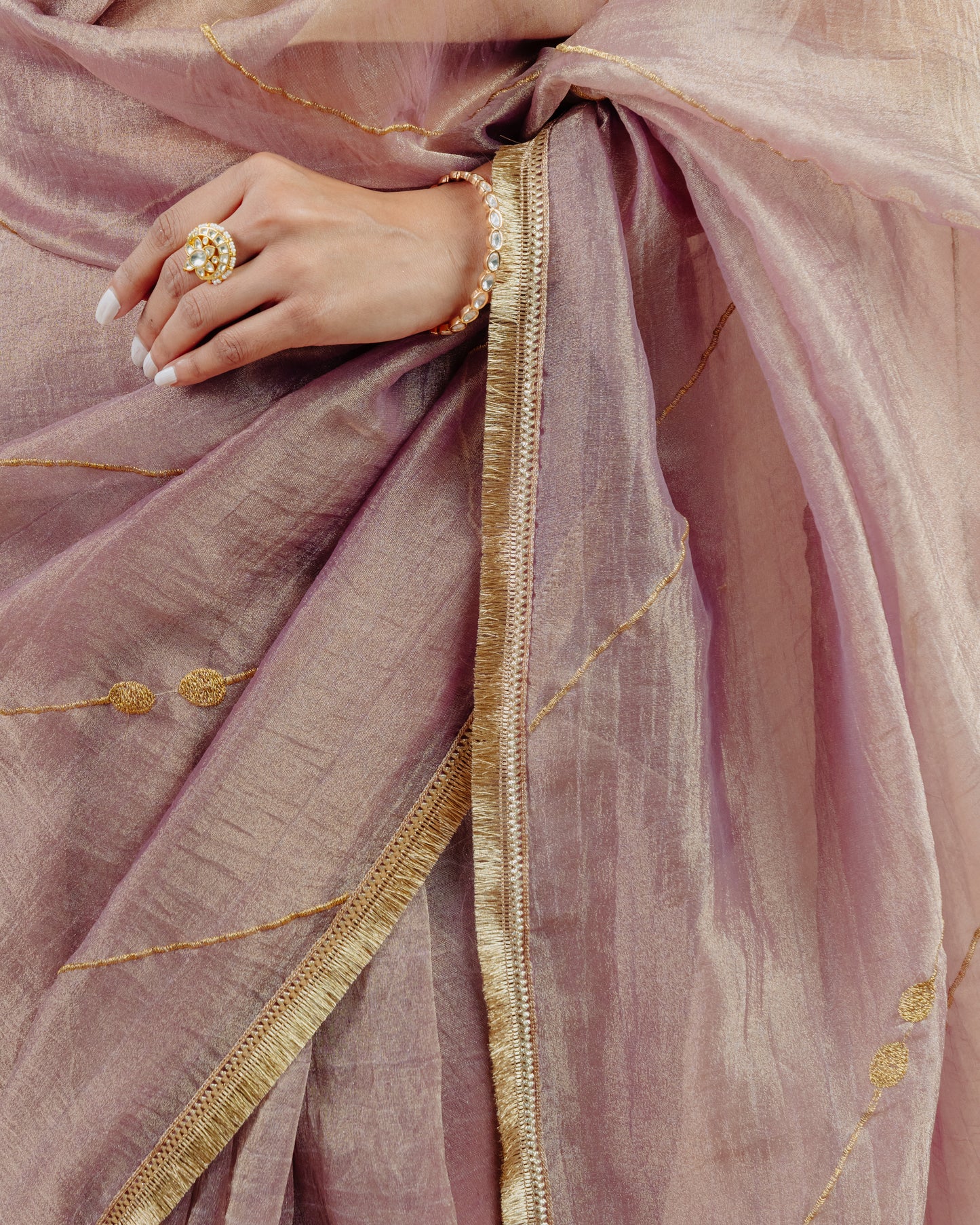 Purple Crush Tissue Saree