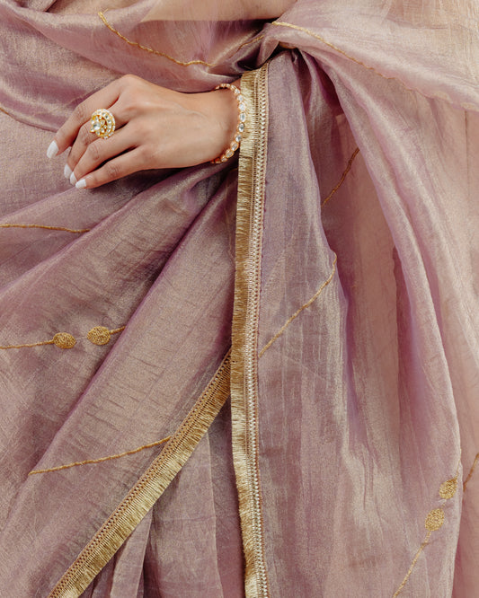 Purple Crush Tissue Saree