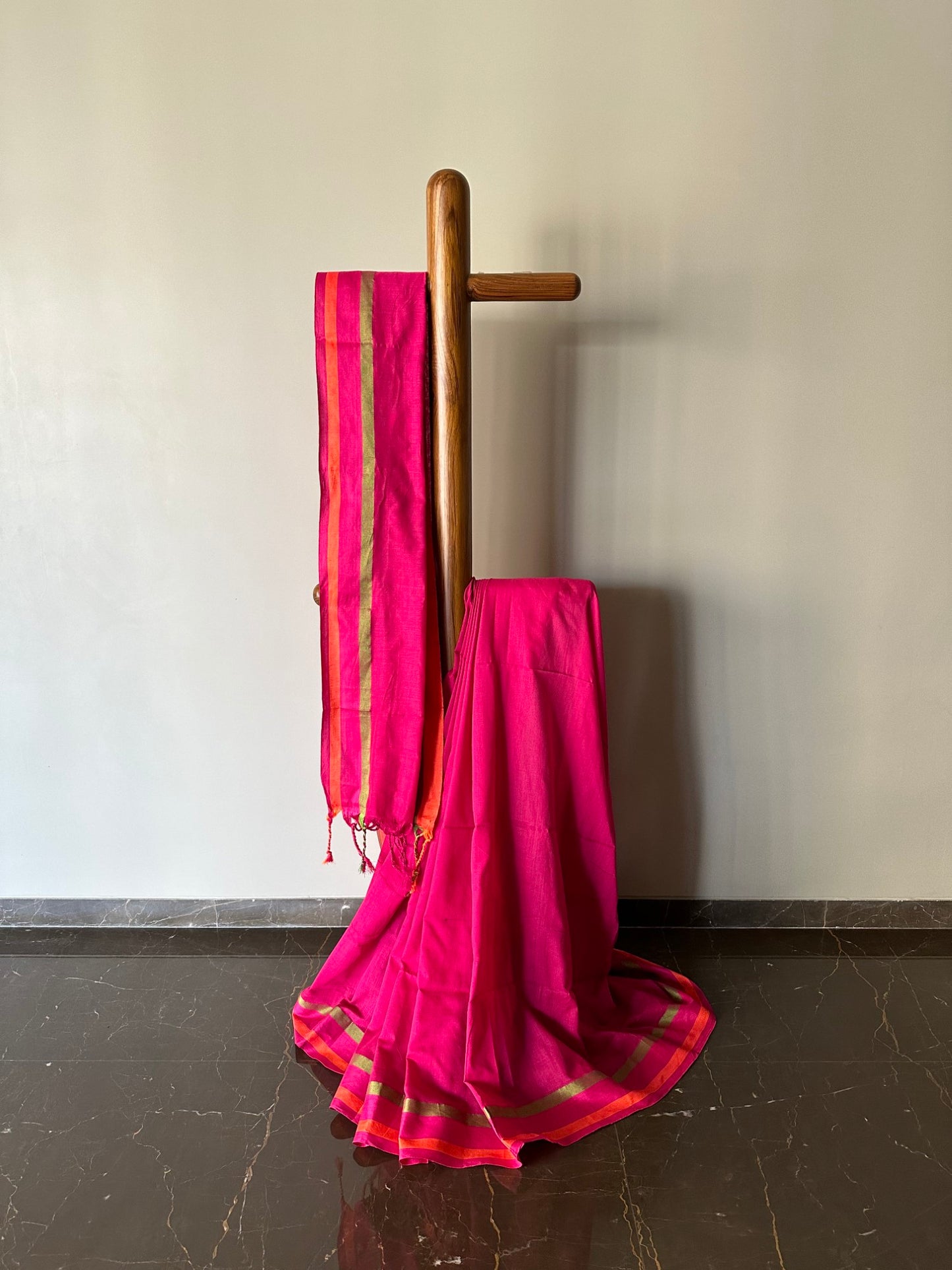 Plain Khadi Cotton Saree