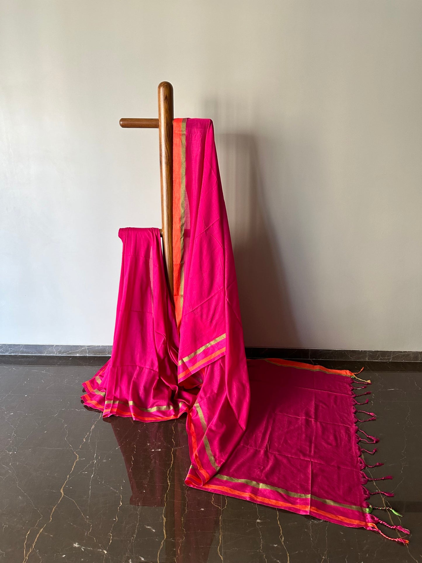 Plain Khadi Cotton Saree